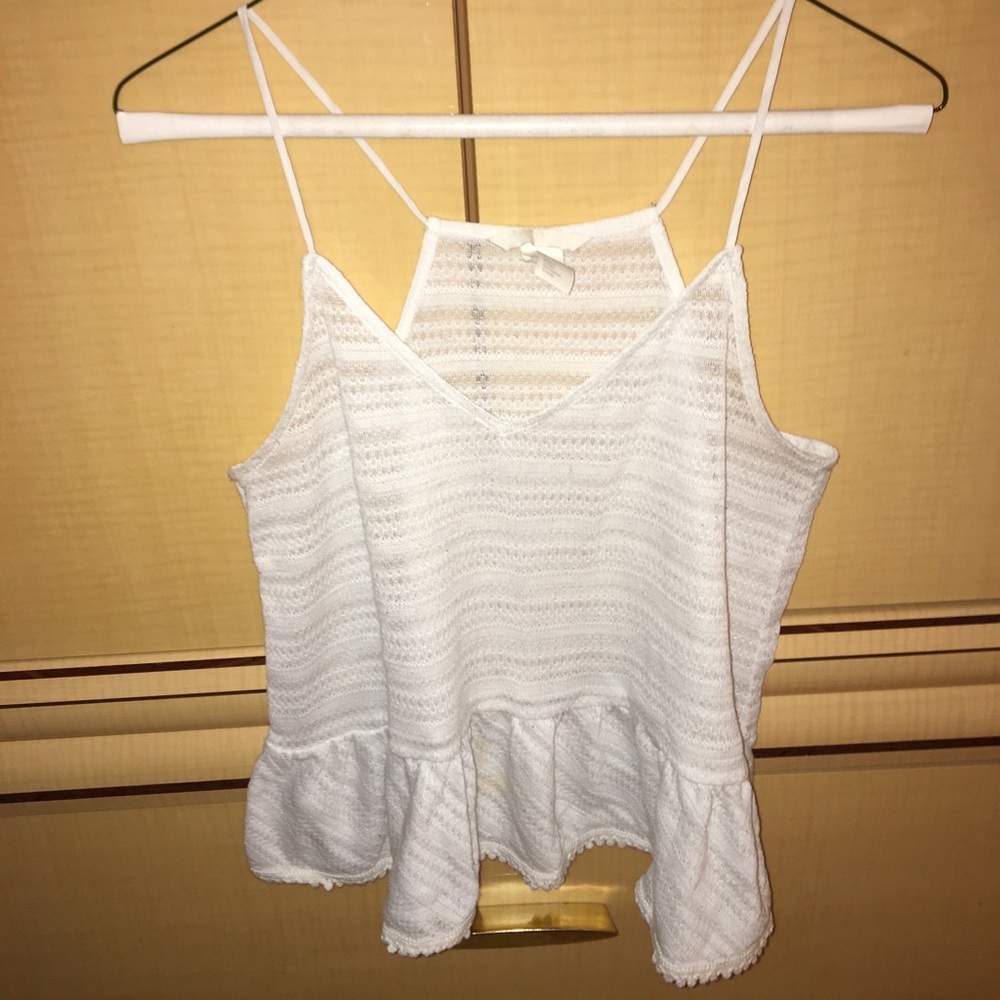 White Peplum top H&M